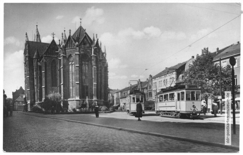 Untermarkt mit Marienkirche - 1959