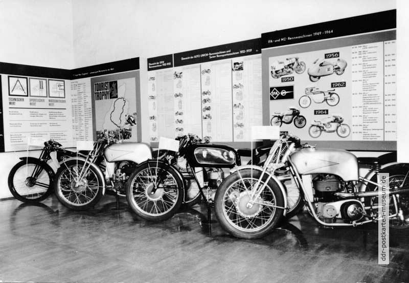 Motorradmuseum Augustusburg, 1927 bis 1940 gebaute Rennmaschinen - 1972 / 1976
