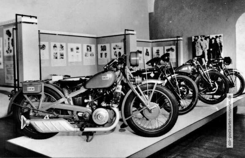Motorradmuseum Augustusburg, 1915 bis 1930 gebaute DKW-Motorräder - 1972