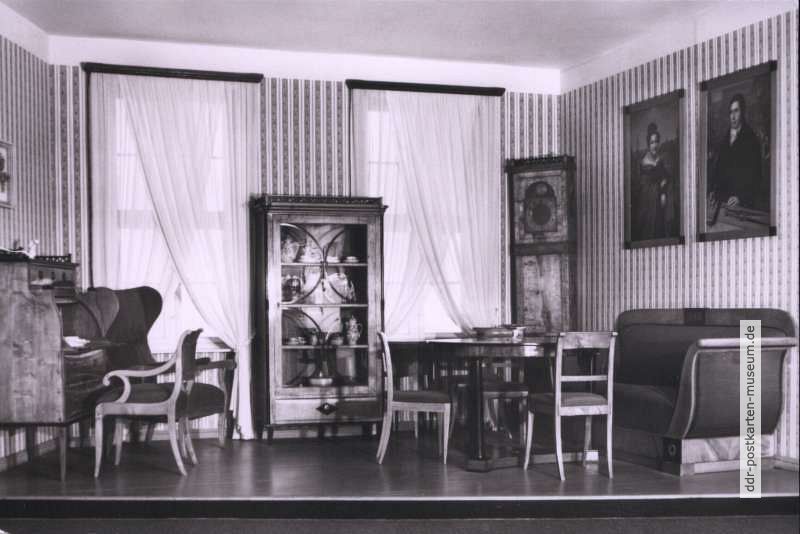 Biedermeierzimmer von 1840-1850 in ständiger Ausstellung - 1977