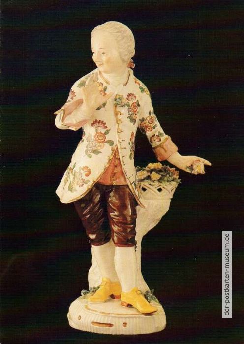 Märkisches Museum, Porzellanfigur "Gärtner" um 1755 von Manufactur Wegely - 1988