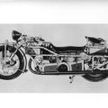 Motorrad "Böhmerland" (600 ccm) mit Sitzbank und Sozius für 3 Personen, 1927 CSR - 1975