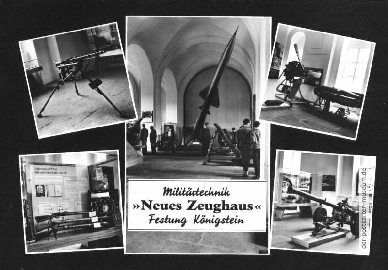Militärtechnik im Neuen Zeughaus auf der Festung Königstein - 1965