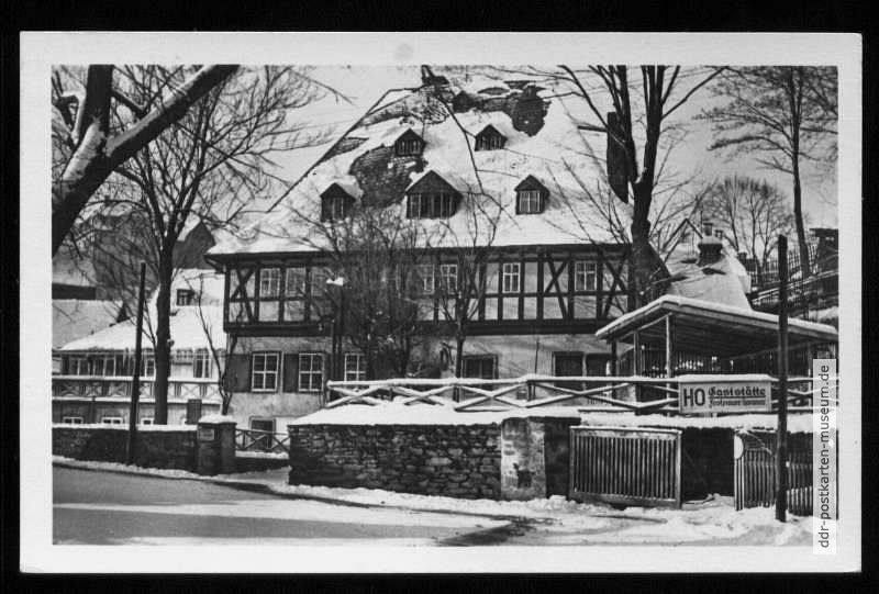 Frohnauer Hammer, HO-Gaststätte im ehemaligen Herrenhaus - 1956