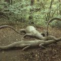 Saurierparkanlage mit Tanystropheus und Nothosaurus aus der Triaszeit - 1986