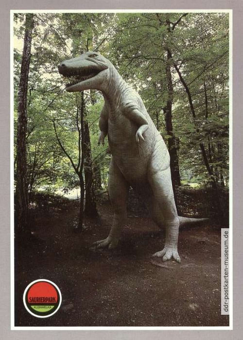 Saurierparkanlage mit Gorgosaurus aus der Kreidezeit - 1989