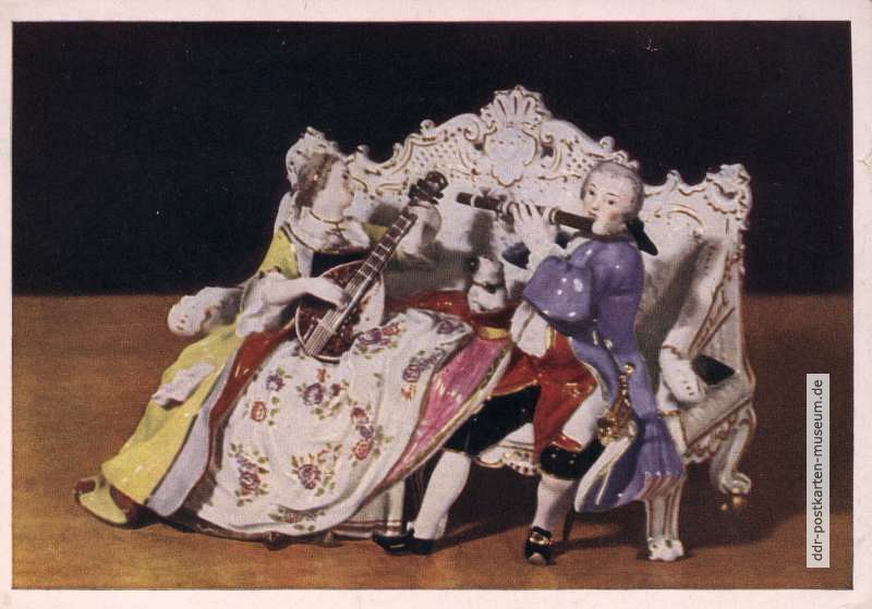 Porzellansammlung, Sofagruppe W 56 von 1743 J.J. Kaendler - 1954