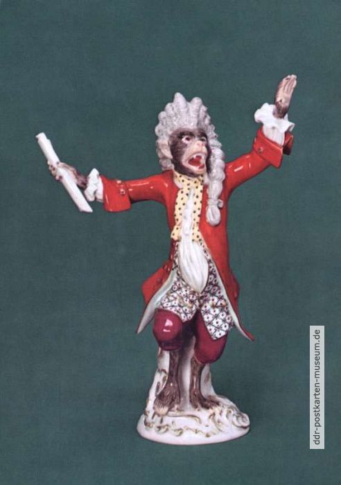 Porzellansammlung, "Dirigent aus der Affenkapelle" um 1753 J.J. Kaendler - 1971