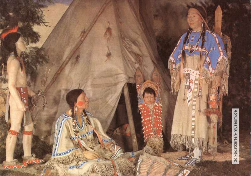 Prärie-Indianer um 1890 im Diorama - 1983