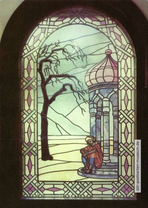 Glasfenster in der "Villa Shatterhand" - 1987