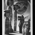 Deutsches Spielzeugmuseum Sonneberg, Holzspielzeug und Maske aus Korea - 1954