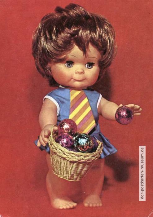 Spielzeugpuppe vom VEB Sonni Sonneberg - 1976