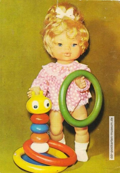 Spielzeugpuppe vom VEB Sonni, Sonneberg - 1976