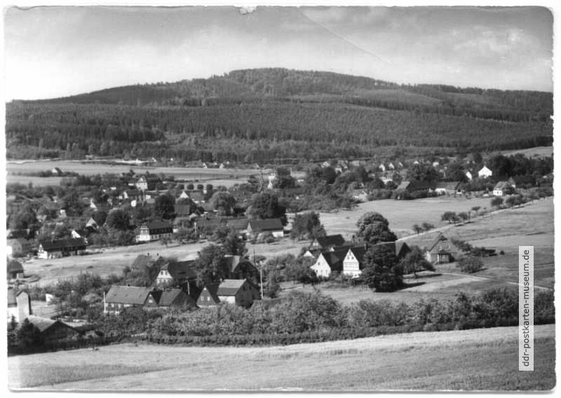 Blick zum Valtenberg (Mittellausitzer Bergland) - 1975