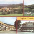 Blick auf Neustadt, Gondelteich, Bodestraße, FDGB-Gaststätte "Ratskeller" - 1988