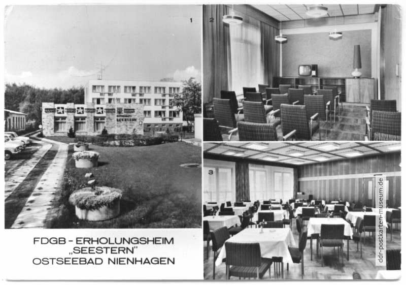 FDGB-Erholungsheim "Seestern", Fernsehraum, Speisesaal - 1982