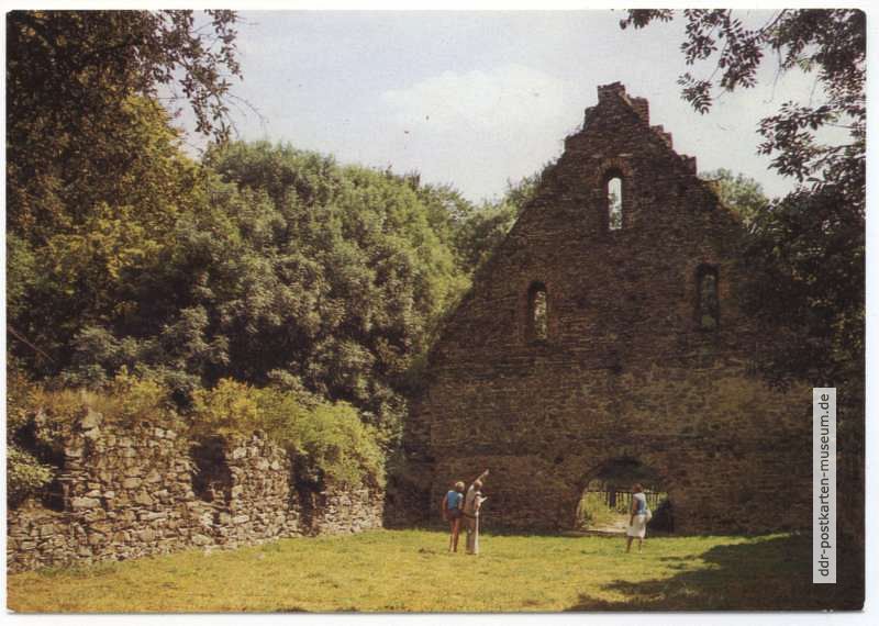 Klosterruine Altzella bei Nossen - 1986