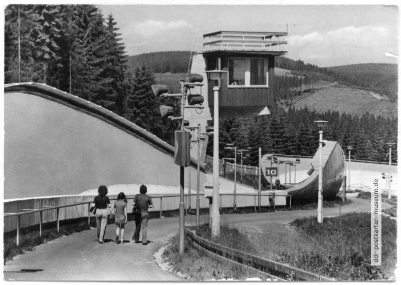 Rennschlittenbahn im Sommer - 1976