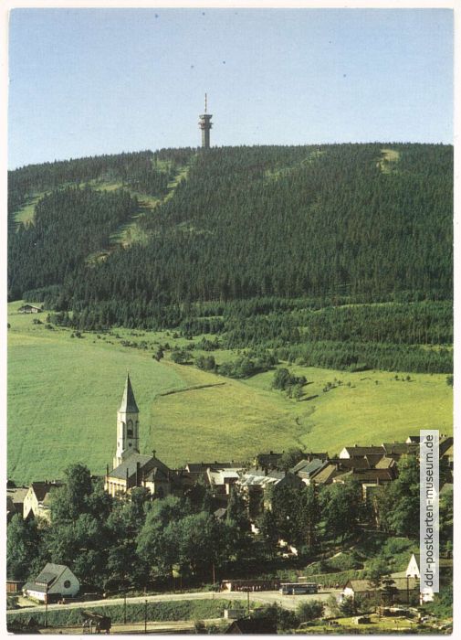 Blick zum Keilberg (Klinovec/CSSR) - 1989