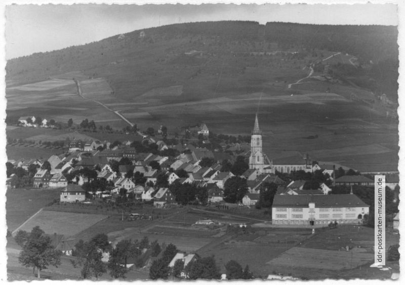 Blick auf den Kurort Oberwiesenthal - 1962