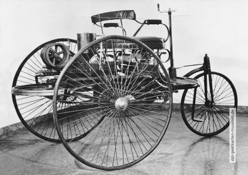 BENZ-Dreirad von 1886 im Verkehrsmuseum Dresden - 1969