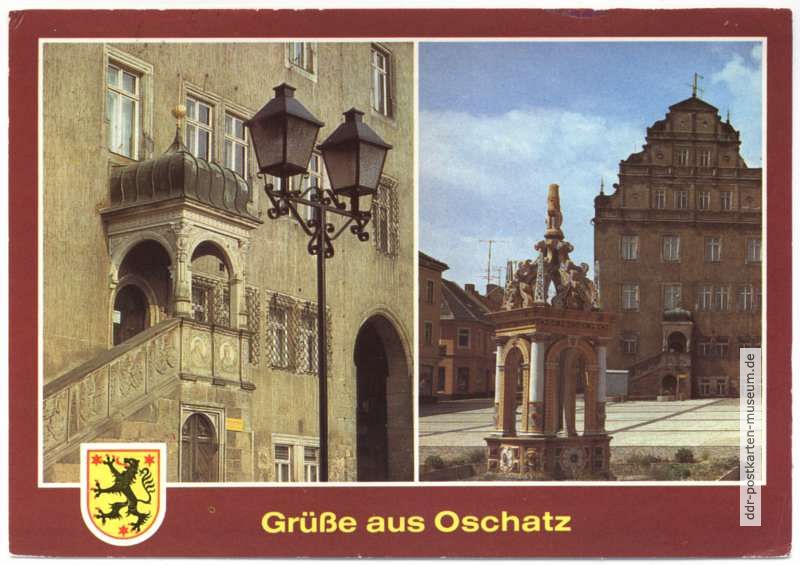 Freitreppe am Rathaus, Brunnen auf dem Platz der DSF - 1987 