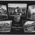 Rathaus, Teilansicht, Bruchgraben, Springbrunnen, Nickelkulk - 1961