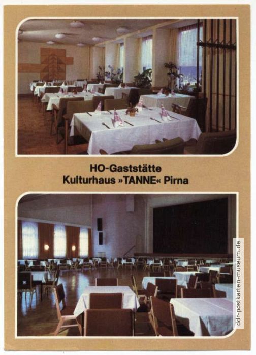 HO-Gaststätte im Kulturhaus "Tanne" - 1983