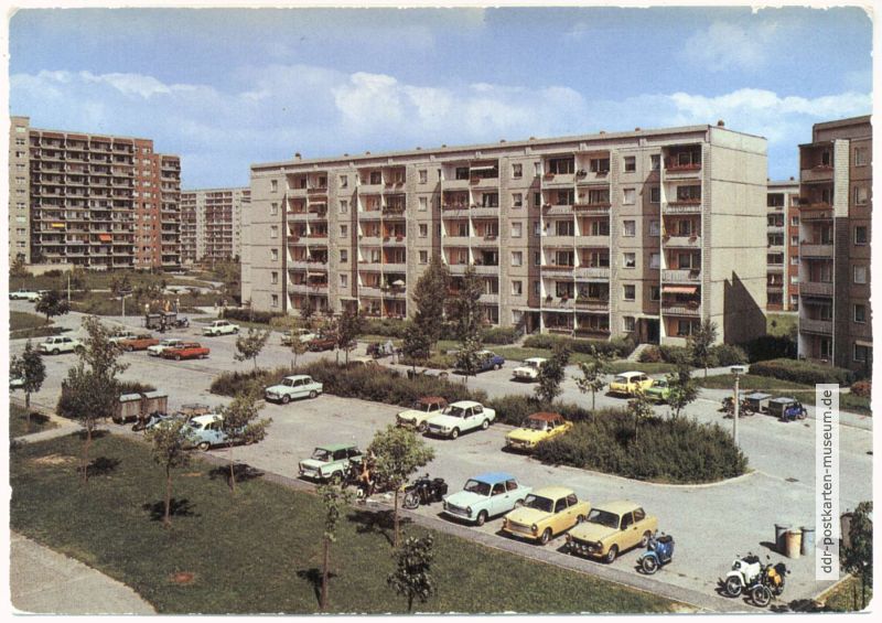 Pawlowstraße im Neubaugebiet Chrieschwitz - 1990