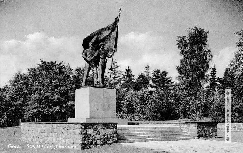 Sowjetisches Ehrenmal in Gera - 1961