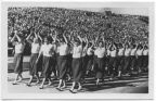 Tschechoslowakische Sportlerinnen bei der Eröffnung der XI. Akademischen Sommerspiele - 1951