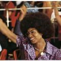 Weltfestspiele in Berlin, die weltbekannte amerikanische Kommunistin Angela Davis war vielumjubelter Ehrengast - 1973