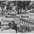 Straße der Jugend, Markt, Schloß Rheinsberg, Schloss-Konditorei Mühlenstraße - 1959