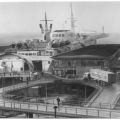 Blick auf den Fährhafen - 1972 / 1983