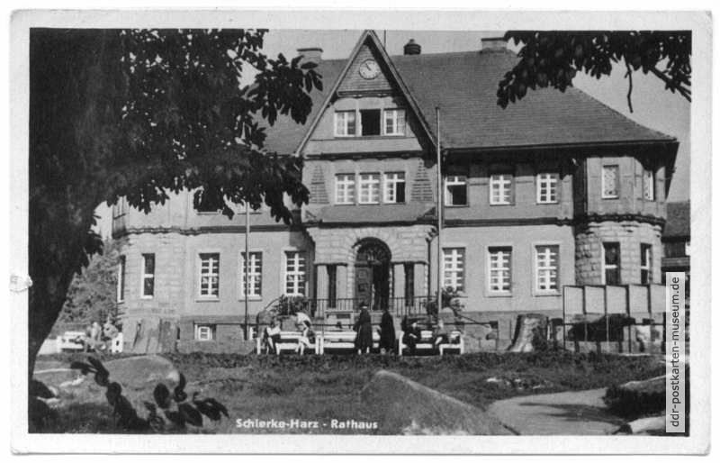 Rathaus von Schierke - 1952