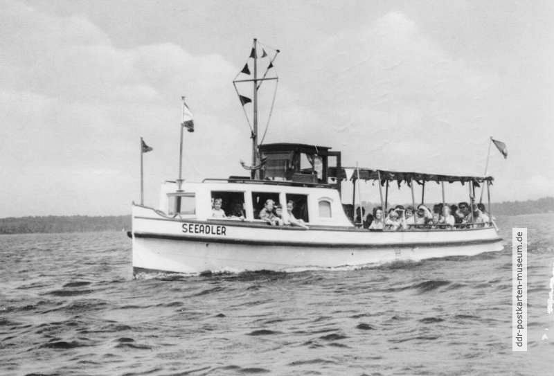 Fahrgastschiff "Seeadler" auf dem Arendsee (Altmark) - 1969