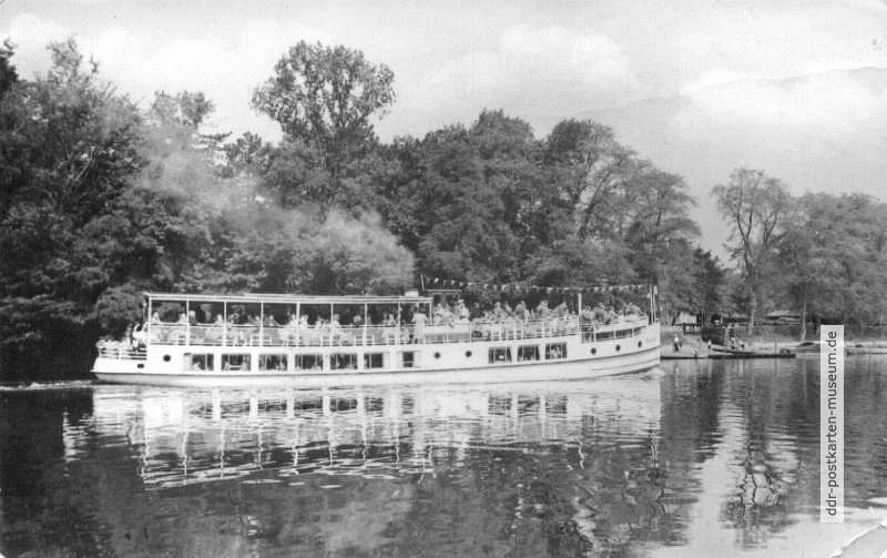 Motorschiff "Saaletal" mit 346 Plätzen in Bernburg - 1962