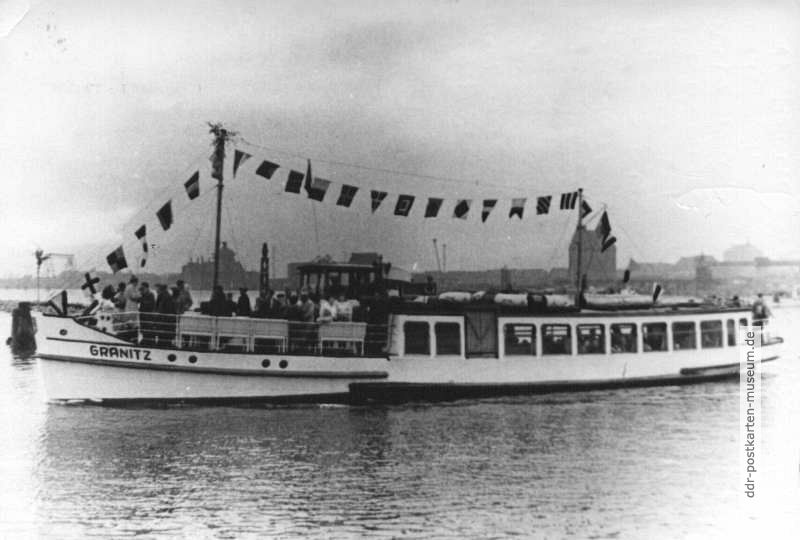 M.S. "Granitz" der Weißen Flotte Stralsund - 1970