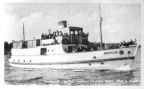 Motorschiff "Nautilus" der Reederei Alwert in Wiek (Rügen) - 1956
