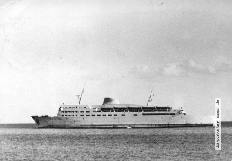 Schwedenfähre "Trelleborg" auf See - 1958