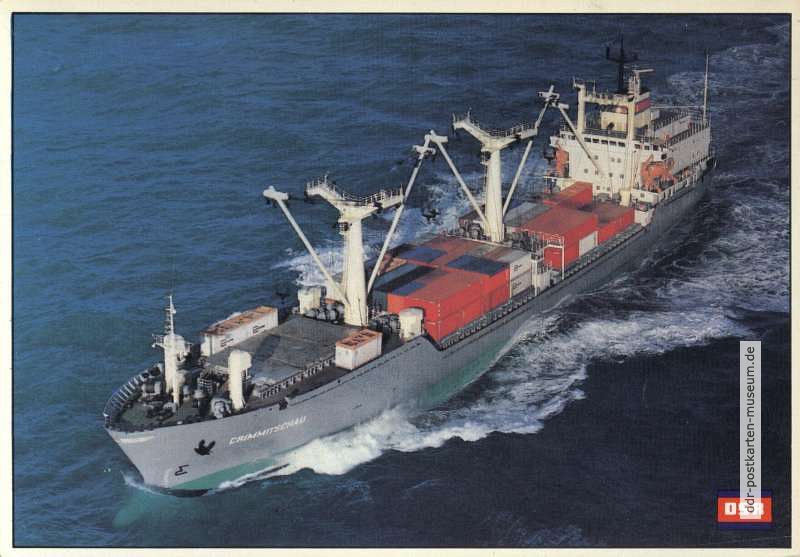 Motorschiff "Crimmitschau" (Containerfrachtschiff) - 1985