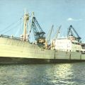 Motorschiff "Weißeritz" im Rostocker Überseehafen - 1966