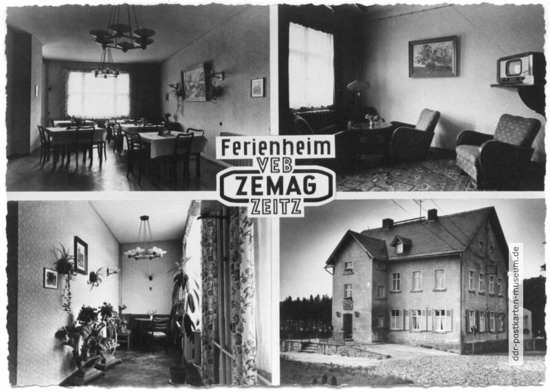 Ferienheim des VEB ZEMAG Zeitz in Schneeberg-Wolfgangmaßen - 1957