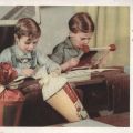 Postkarte zum Schulbeginn von 1950 - Verlag Erhard Neubert