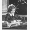 Glückwunschkarte zum Schulanfang von 1959 - VEB Bild und Heimat