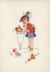 Postkarte zum Schulanfang von 1962 - Verlag unbekannt