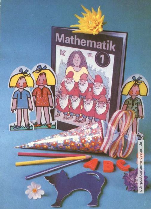 Postkarte zum Schulanfang von 1987 - VEB Foto-Verlag Erlbach