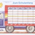 Postkarte zum Schulanfang von 1989 - Planet-Verlag
