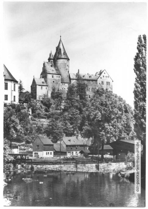 Schloß Schwarzenberg, Flüßchen Schwarzwasser - 1976