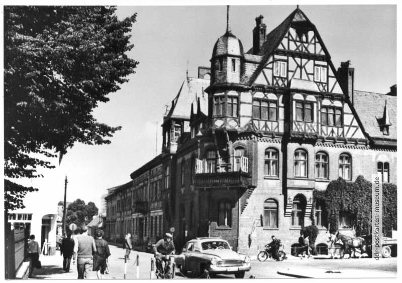 Bahnhofstraße mit Alte Mühle- 1967